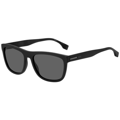 Hugo Boss Grey PZ Lensed Matte Black Framed Sunglasses BOSS 1439 00039